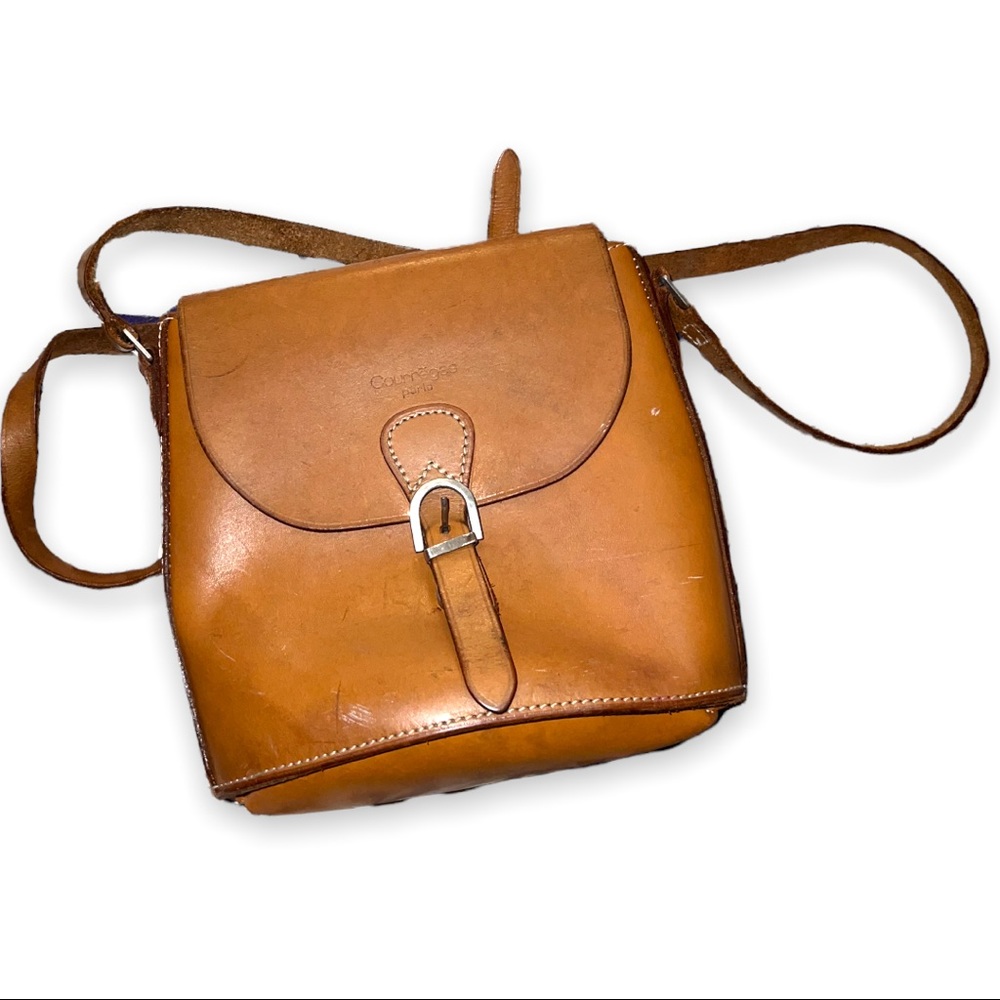 Vintage Courreges Paris Leather Purse